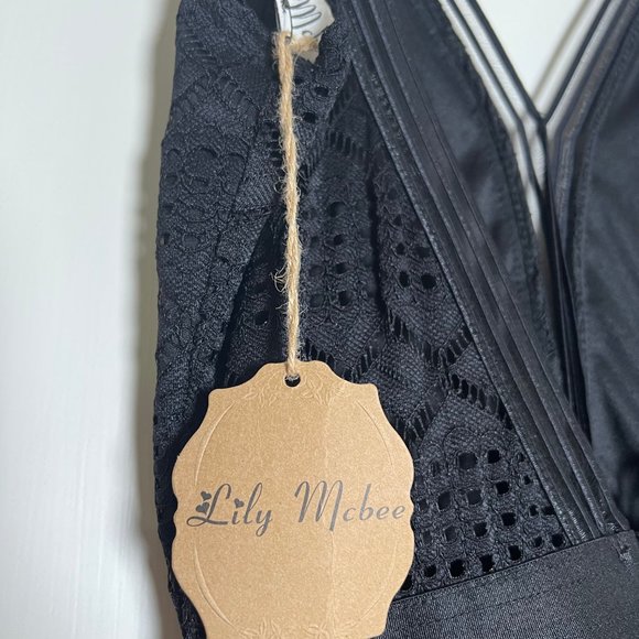 Lily McBee black lace and tulle dress - Picture 7 of 8